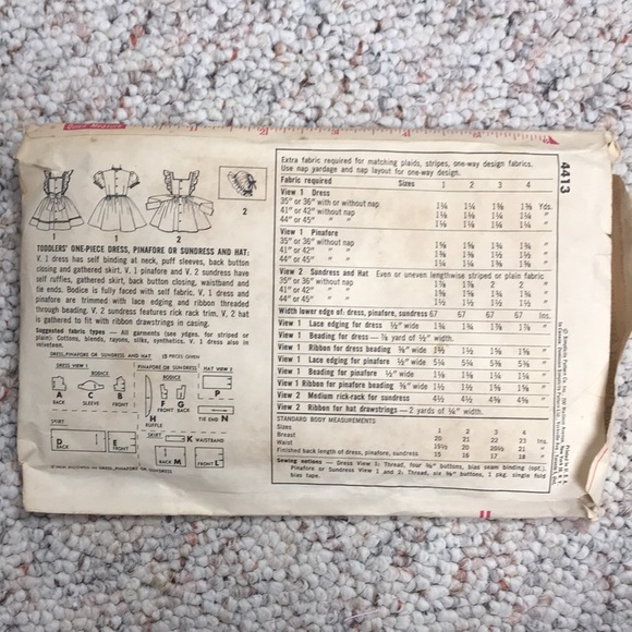 Vintage kids patterns -size 2 - Picture 5 of 5